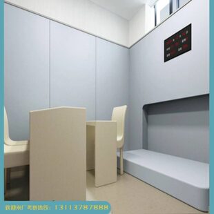 中心防撞留软包阻审询讯问室棉置纳米软包燃防撞墙面软包谈话室