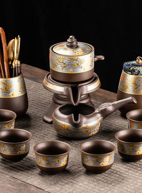 紫砂懒人茶具套装家用轻奢高档自动泡茶壶办公室功夫茶杯2.024新