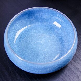 大号20培杯盘裂釉陶瓷花盆拼多肉水培冰茶洗洗包邮笔土CM茶道配件