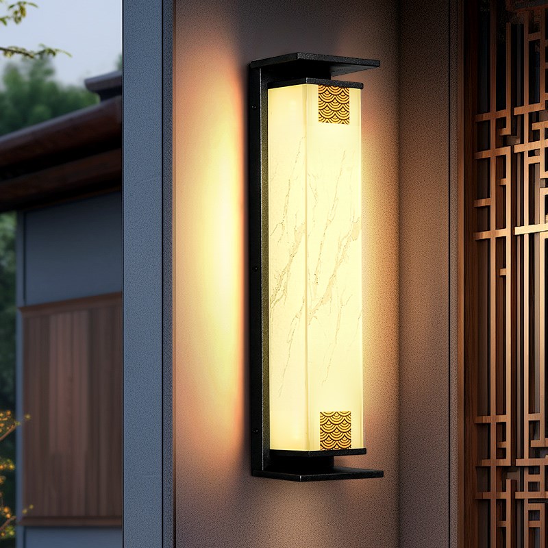 新款太阳能免布线户外防水壁灯别墅大门前口庭院外U墙露台室外壁