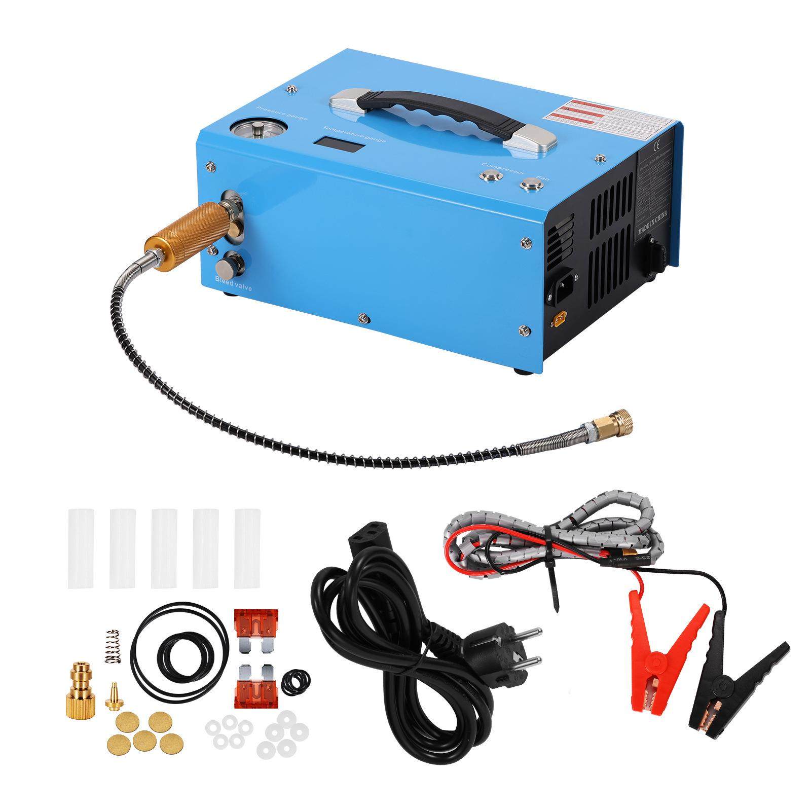 内置12伏车载高压打气泵30mpa打气机充气泵4500psi打气筒40mpa