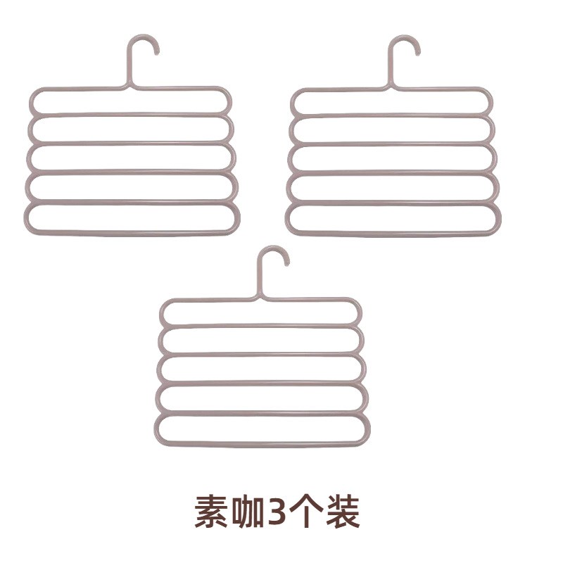 加厚五层裤架收纳器防滑整理衣架P裤夹1个多规格