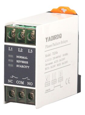 缺相保护继电器电机保护新款380V三相交流科林TG30S相序保护器