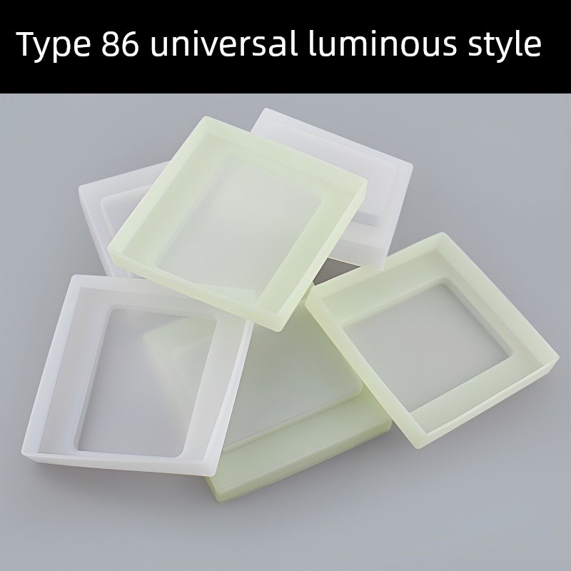 86型透明硅胶开关保护罩万能绝缘防水防油防尘罩家用方形插座