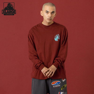 2025年秋冬XLARGE纯棉长袖T恤