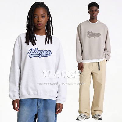 XLARGE街头风刺绣卫衣2026春款