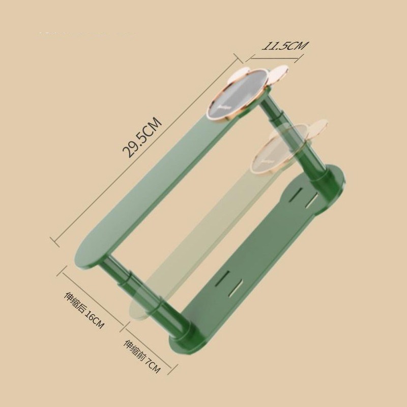 小熊伸缩衣架收纳架壁挂式阳台可伸缩衣架晾衣架免打孔收纳置物架