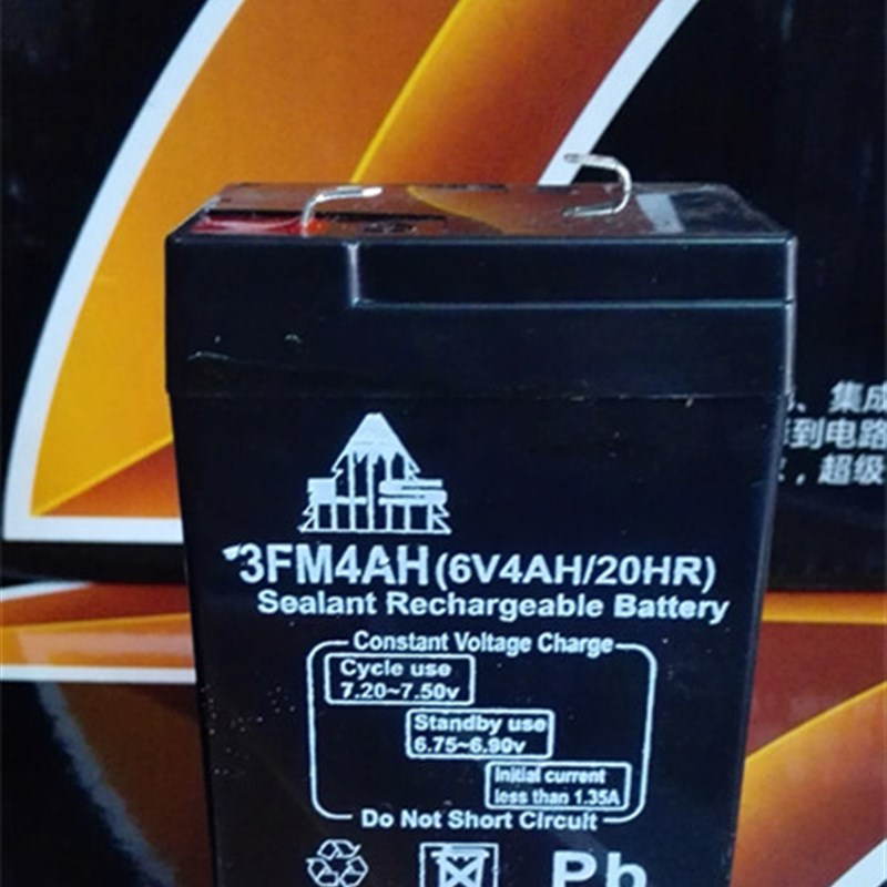 林氏6V4AH免维护铅酸蓄电池应急灯电子称童车蓄电池电子秤铅酸蓄