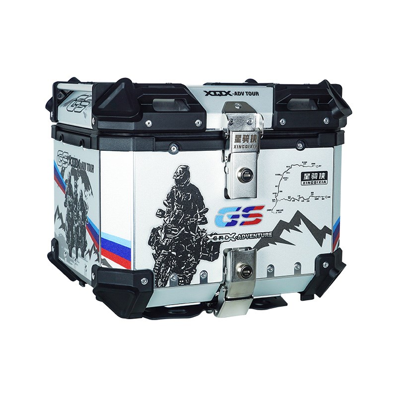 星骑侠适用雅马哈赛鹰125摩托车铝合金尾箱CYGNUS-GT后货箱后备箱