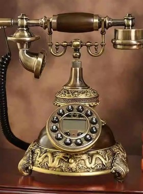 民国仿古电话机欧式老式复古家用办公室固话座机客厅书房摆件厂家