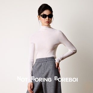 修身 P德国扬子可机洗黄金羊毛18针无缝肌肤衣打底衫 显瘦