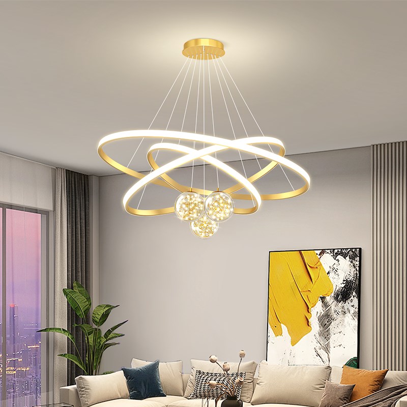 客厅吊灯大厅主灯楼梯饭厅饭厅主卧室吸顶灯具大全V屋中山现代简