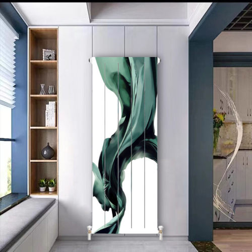 铜铝复合暖气片家用水暖散热片立式艺术暖气明装集中供暖壁挂式