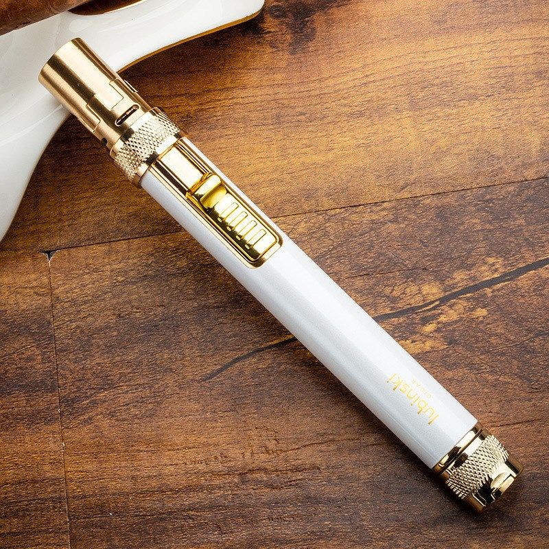 鲁宾斯基雪茄工具套装直冲火机双刃剪刀陶瓷烟灰缸便携组合礼盒装