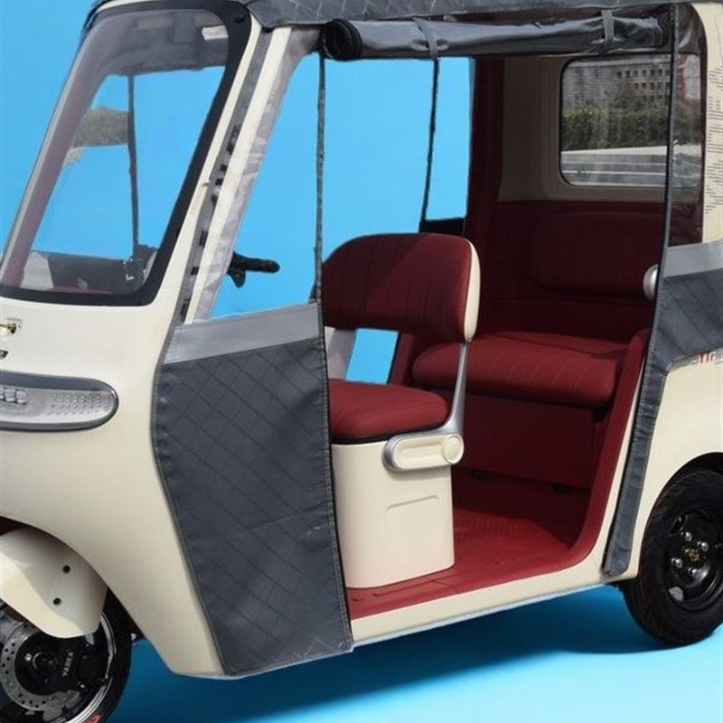 适用雅迪C16C18CL9S电动三轮车一体棚雨帘A80遮雨K8E雨棚加厚保暖