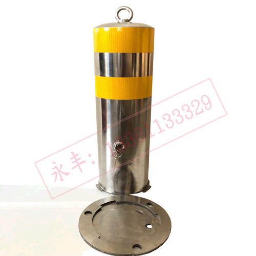 不锈钢活路桩固定预埋式新款可拆卸加厚隔离柱挡车路障反光警示柱