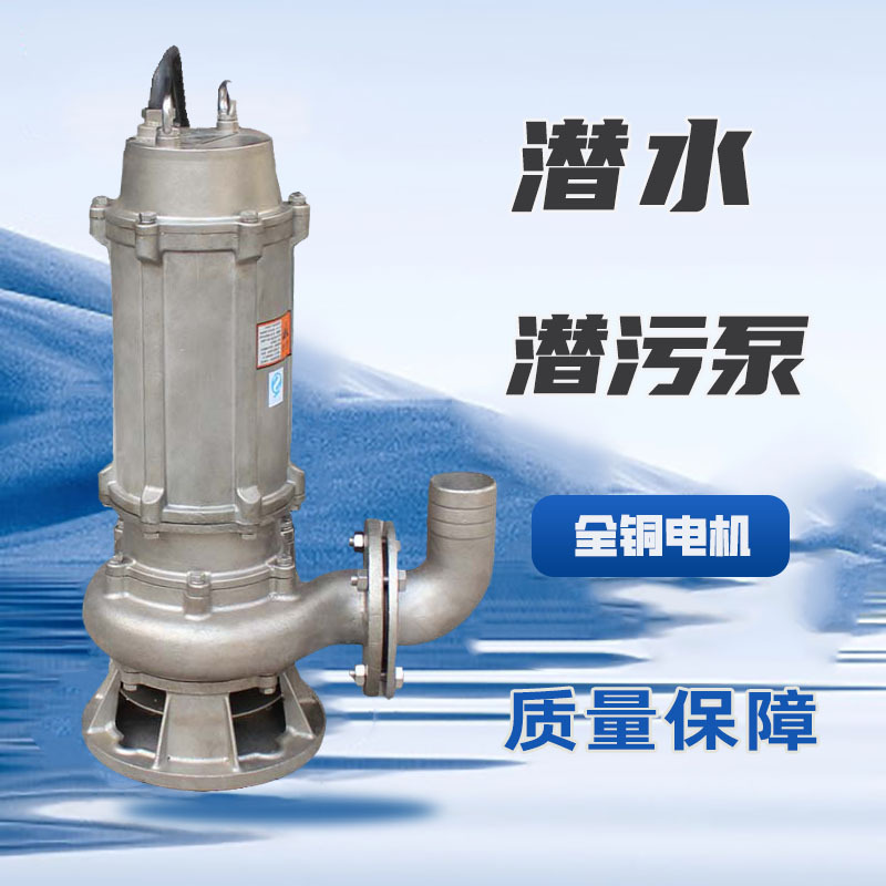 水泵WQG耐腐蚀耐酸精铸加厚不锈钢潜水泵废水排污泵真空泵离心泵