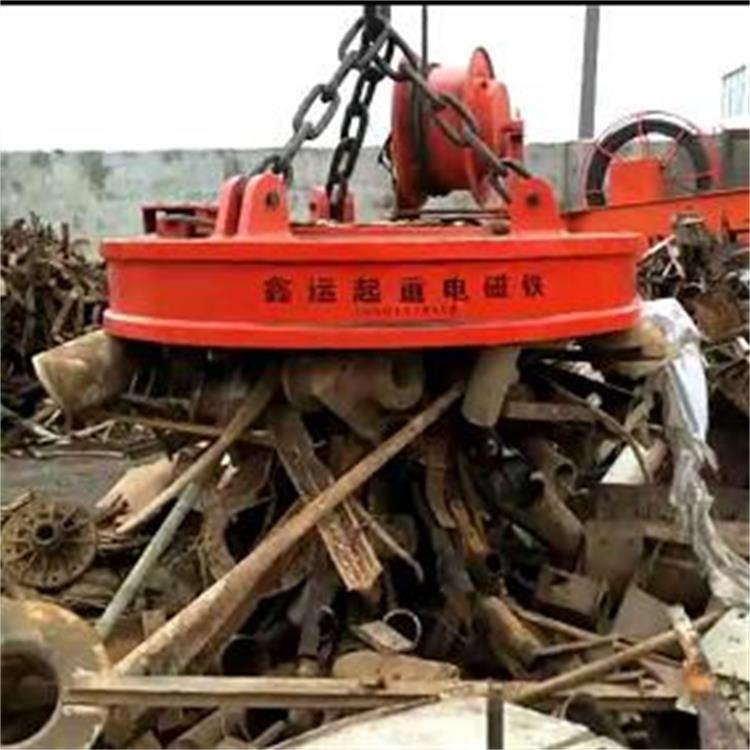 行车起重废铁用电磁吸盘MW5圆形起重电磁铁 废钢废料电磁吸盘厂家