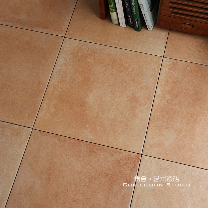 法式覆古彷陶土做旧300*300花砖咖J啡厅饭厅民宿玄关阳台瓷砖