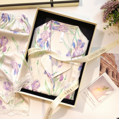 送妈妈生日礼物给婆婆长辈中年女士实用丝绸睡衣高U档礼盒装母亲