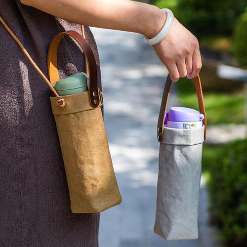 通用杯套 手提斜挎长背带防摔防烫便携保温杯保护套350 500 750ml