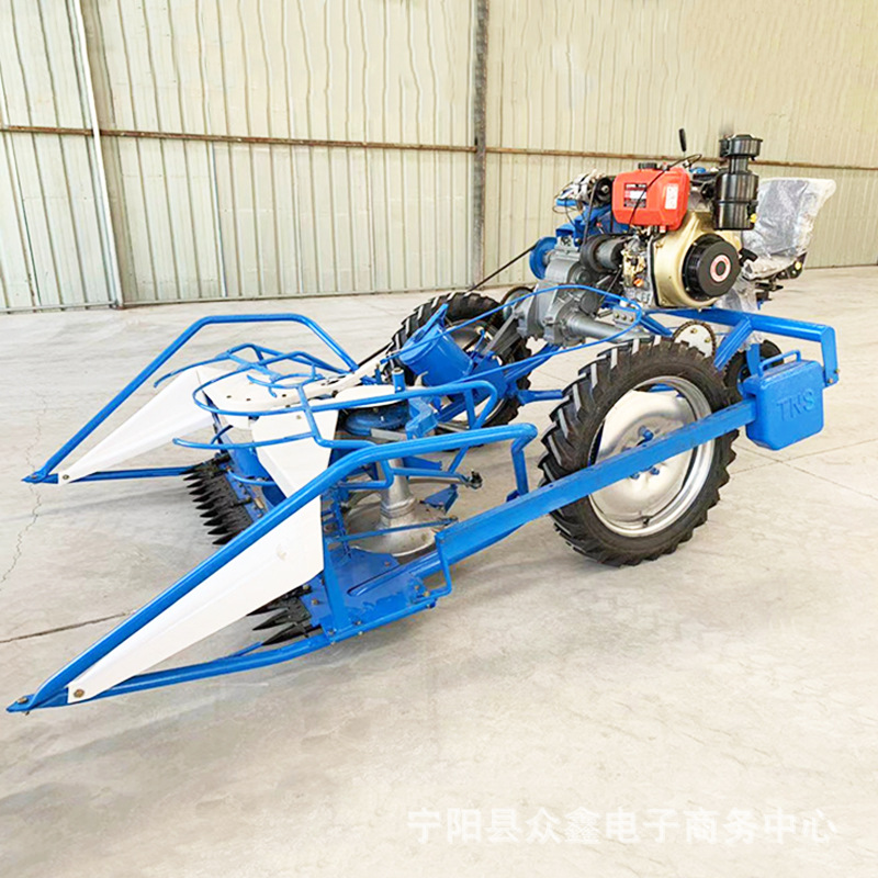 皇竹草割捆机稻谷类收割晾晒机大型高杆作物收割打捆机