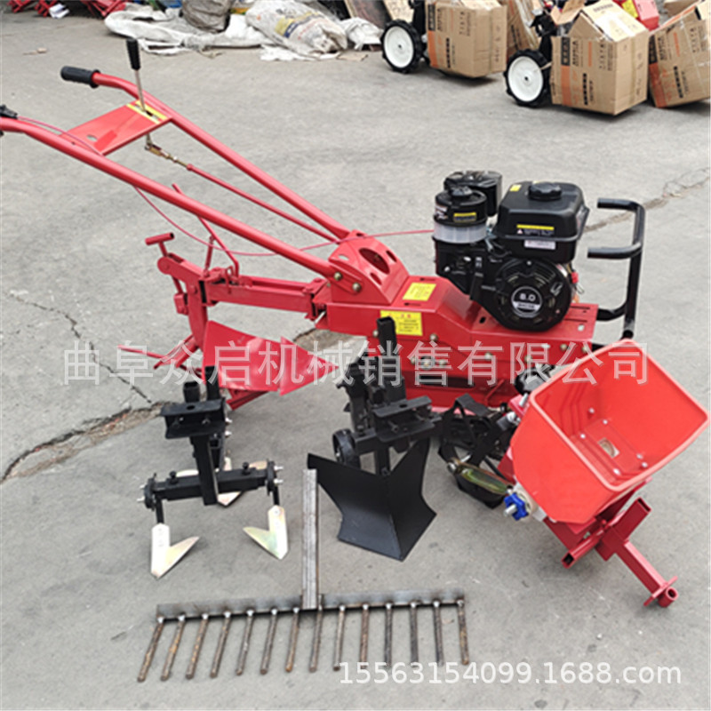小型链轨式微耕机柴油农用多功能犁地耕地旋耕开沟机深沟耕田家用