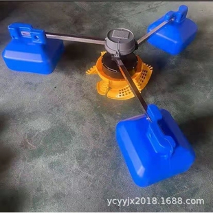 三相1.5千瓦水塘养鱼虾增氧机? 叶轮式永磁变频浮球增氧泵
