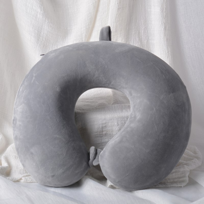 _定制logfo慢回弹u形枕 午睡助眠当靠枕 户外飞机旅行 记忆棉u型