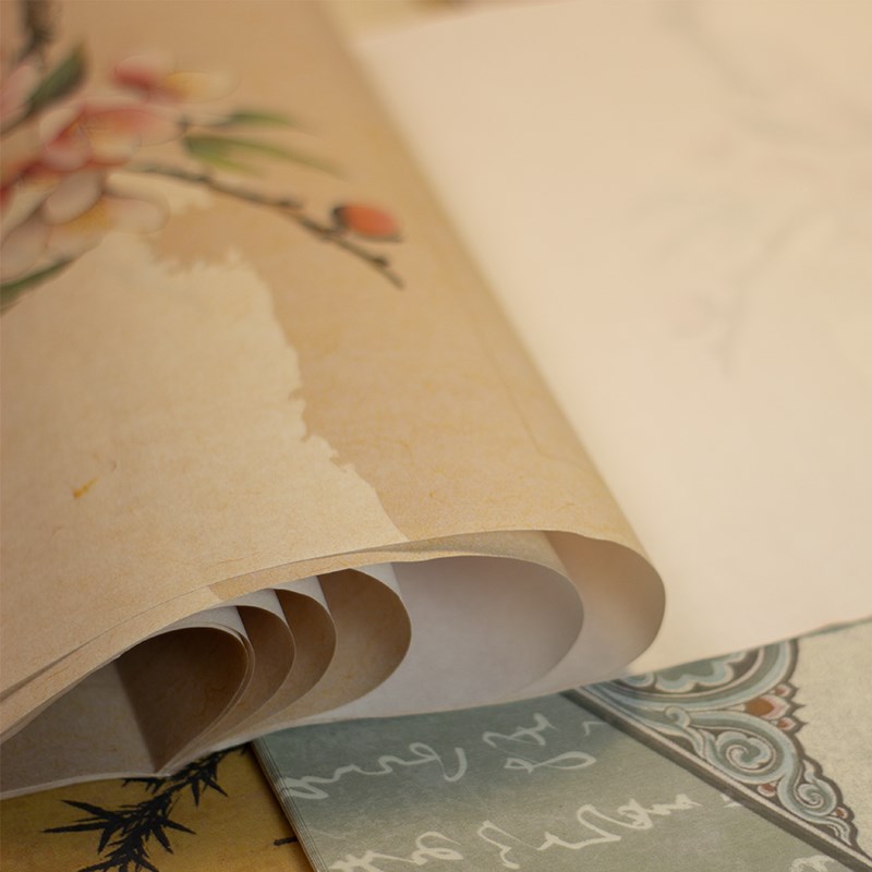 四尺对开20格28格40格56格抄写大字古诗书法作品纸方格蜡染宣纸半