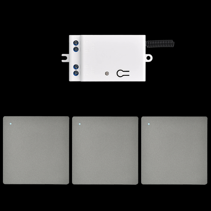 自发电随意贴遥控开关无线遥控模块220V灯家用智能双控免布线面板