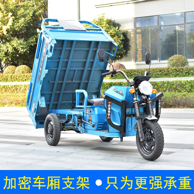 拉货新款电动三轮车60v72v载重王家用电瓶三轮车大功率快递车农用