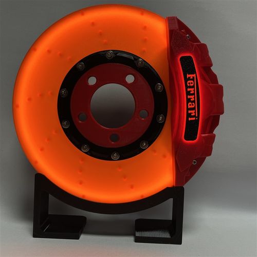 创意礼品灯箱个性logo发光卡钳刹车盘灯创意桌面摆件壁挂led灯