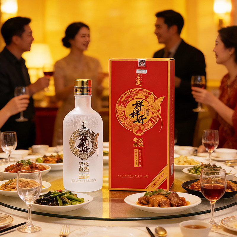 三迤样样好52度玫瑰老卤酒非遗工艺云南特产玫瑰酒白酒露酒礼盒装