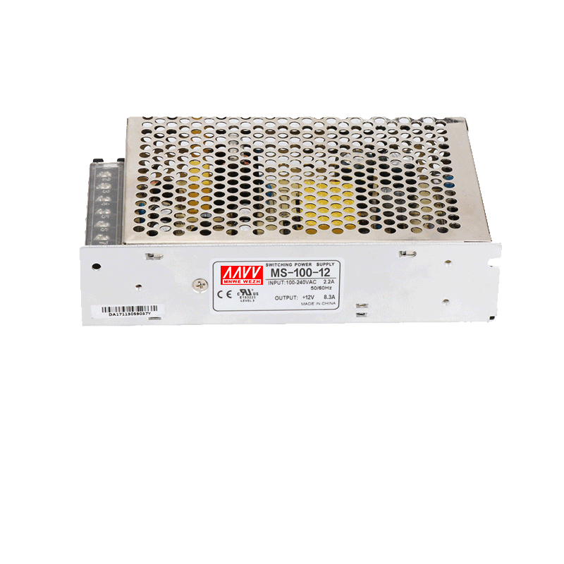 明纬小体积35W开关电源MS-50W-24V2.1A/25W/60W/75W/100W250W监控