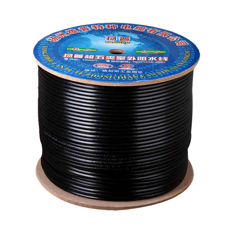 室外监控网线网络综合线监控线一体线纯铜4芯8带电源复合线300米