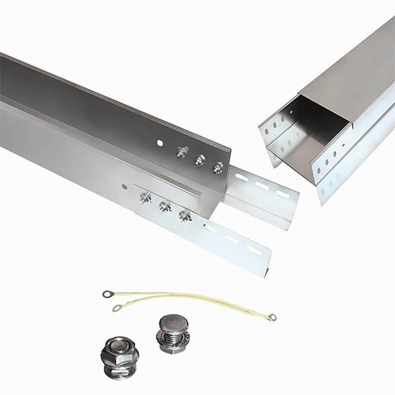 热浸锌防火喷塑不锈钢铝合金桥架槽式强弱电明装镀锌线槽200x100