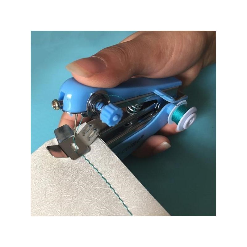 缝纫机家用小型手持手动多功能可携式迷你简易吃厚DIY手工缝纫机
