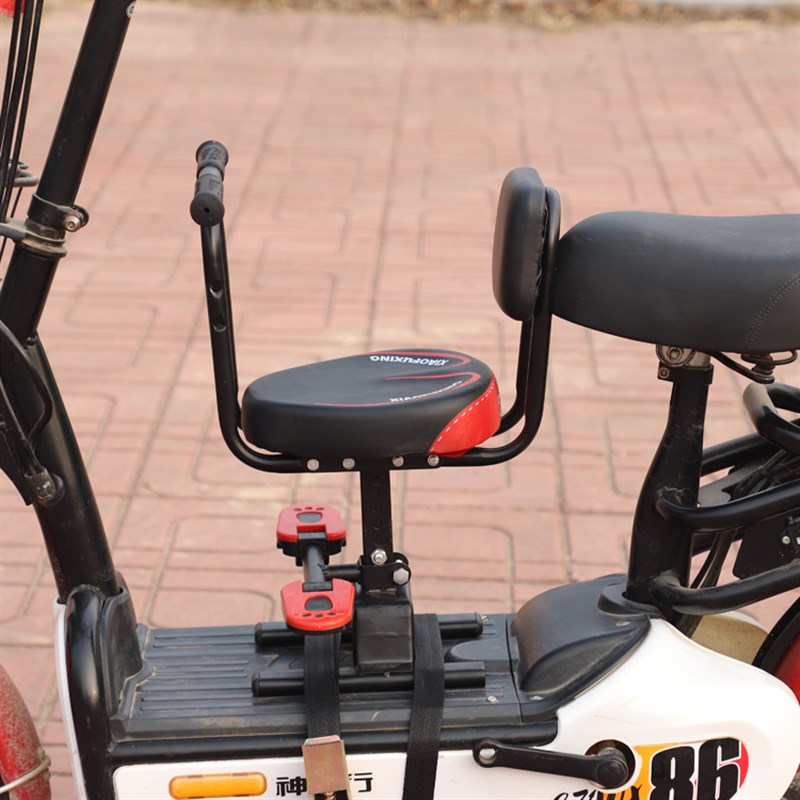 电车前置小孩坐车椅摩托车电动车可升降宝宝座椅电瓶车儿童通用