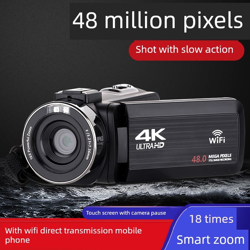 KOMERY AF1数码摄像机4k高清专业家用带WiFi抖音录影DV录像机相机