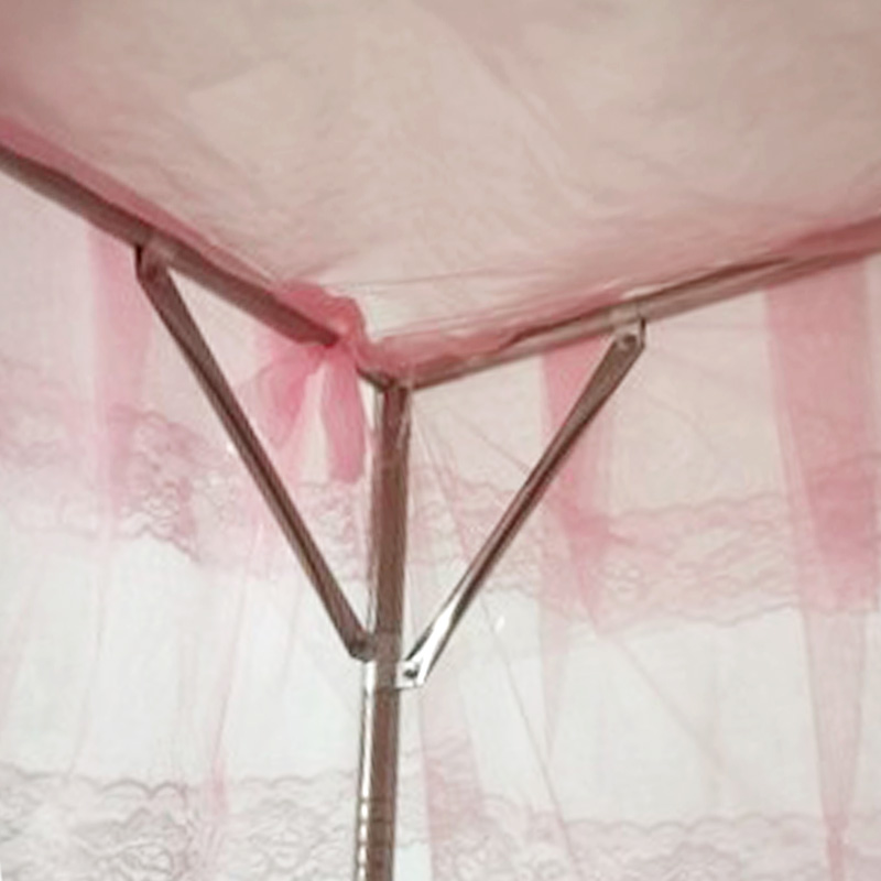 蚊帐支架配件不锈钢三角架子支撑架宫廷通用固定斜杠杆斜撑牛角撑