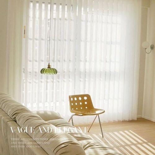 电动梦幻帘2024新款客厅阳台手动梦幻窗帘轨道竖百叶纱帘成都窗帘