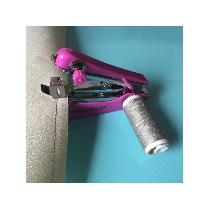缝纫机家用小型手持手动多功能可携式迷你简易吃厚DIY手工缝纫机