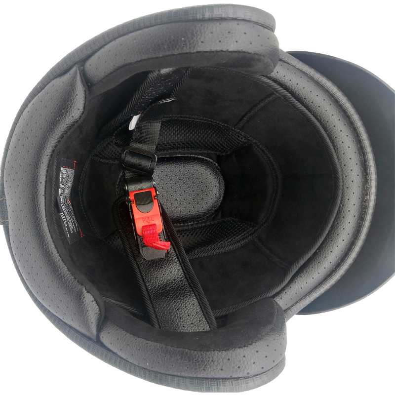 摩托车复古头盔 DOT认证时尚男女个性哈雷机车小盔体糖果紫色半盔