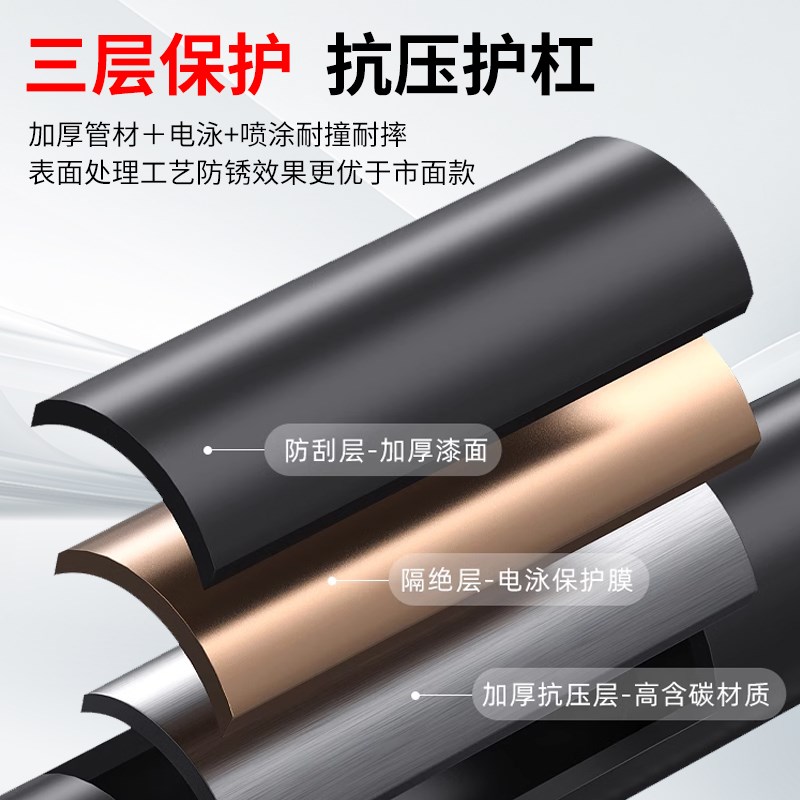 适用于雅迪G35-H电动车保护杠加厚保险杠后货架改装配件G35后脚踏