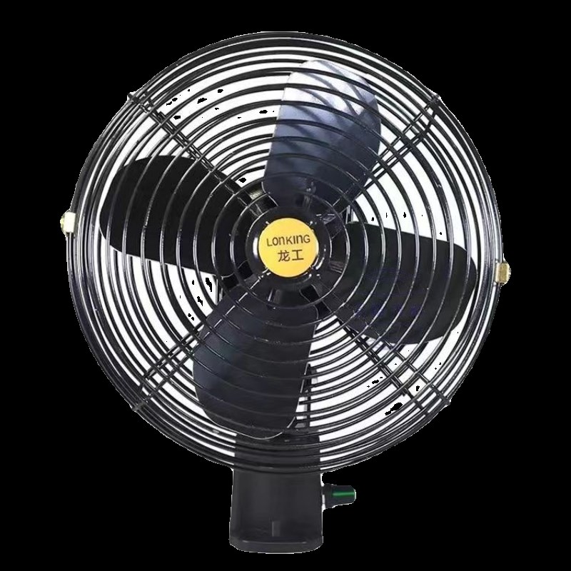 车载风扇铲车挖机装载机叉车8寸6寸工程车金属12-85v通用无极风扇