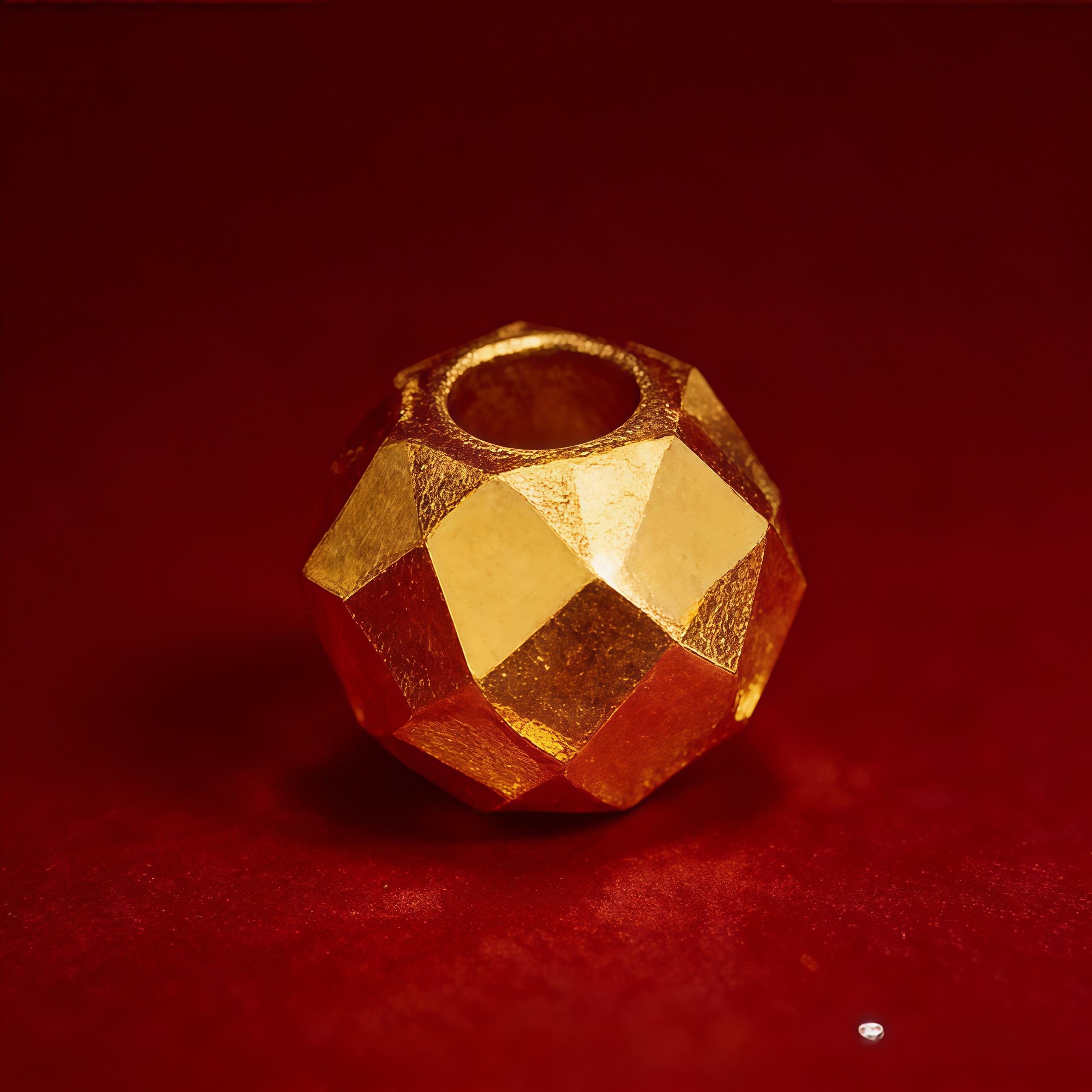 【HEHM】999足金3D硬圆珠金珠小金珠镭射珠光珠转运珠配珠黄金