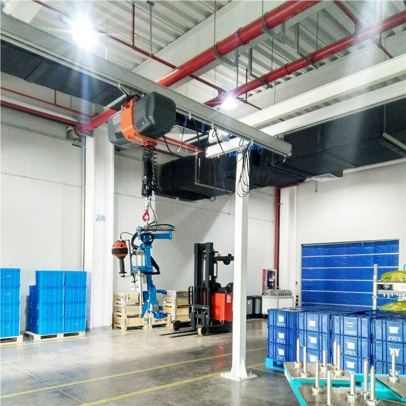 龙门架铝合金轨道起重机KBK柔性导轨行车航吊提升实验室安装搬运