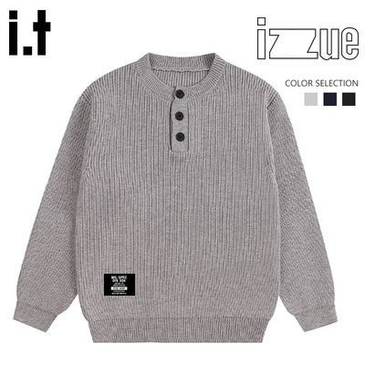 itizzue毛衣外套男冬季加绒加厚