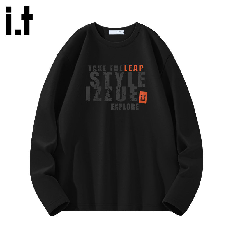 itizzue圆领德绒保暖打底衫男款